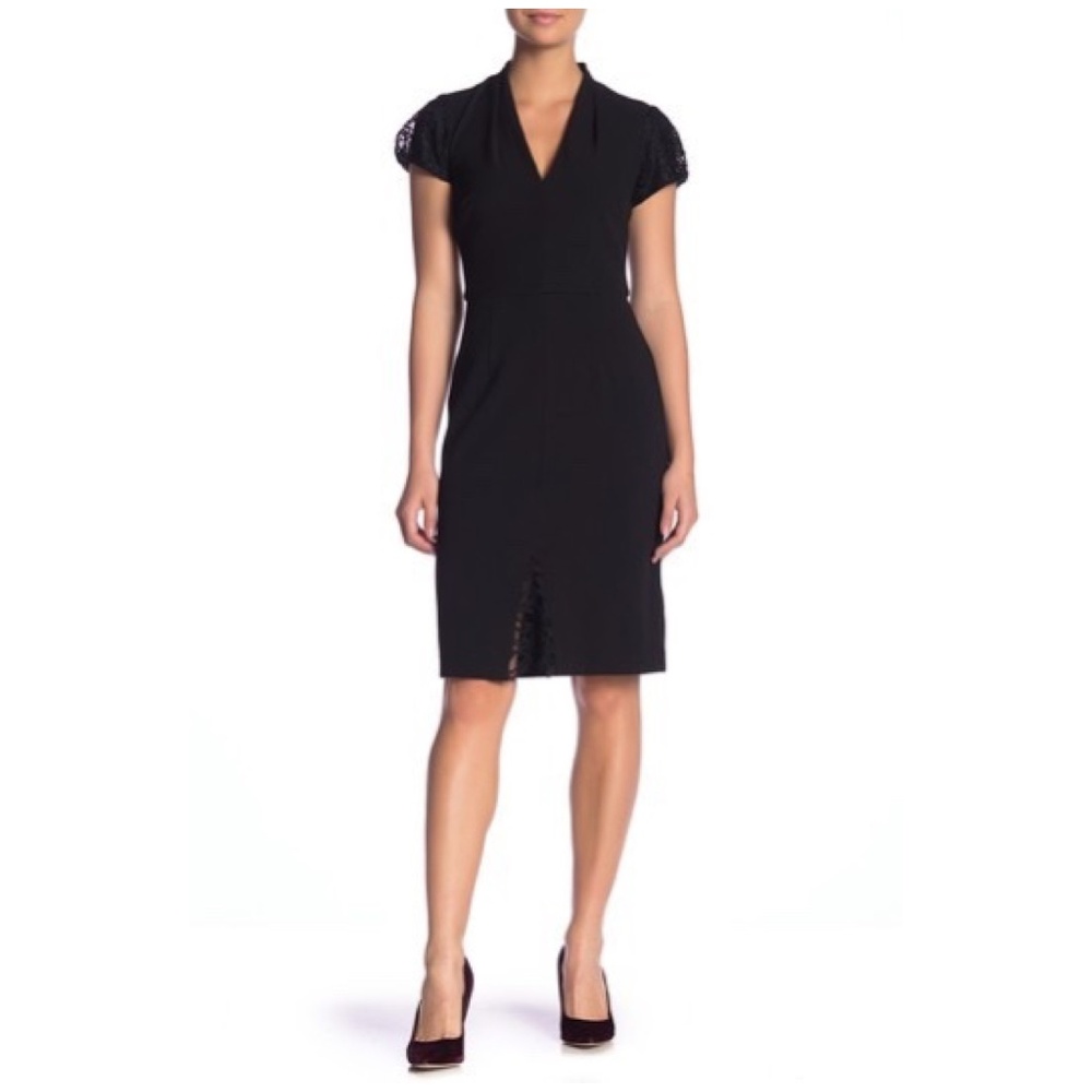 Betsey Johnson Scuba Crepe Midi Dress